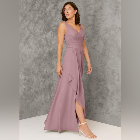 Azazie Kori Bridesmaid Dress in Dusty Rose - Picture 3 of 10